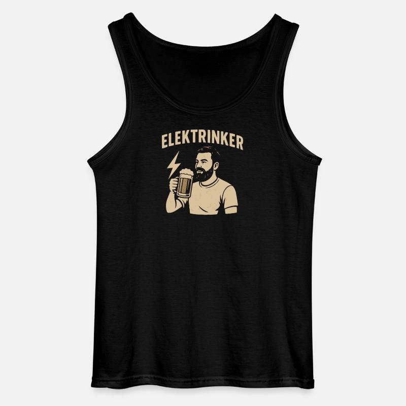 Elektrinker – Lustiger Spruch Geschenk Elektriker - Gildan Männer Tank Top - Schwarz