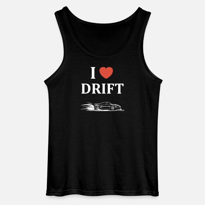 Spaß Drift Autorennen - Gildan Männer Tank Top - Schwarz