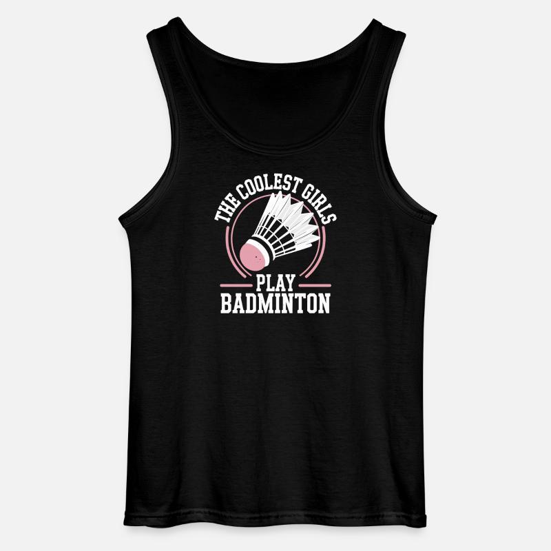 Badminton Mädchen - Gildan Männer Tank Top - Schwarz