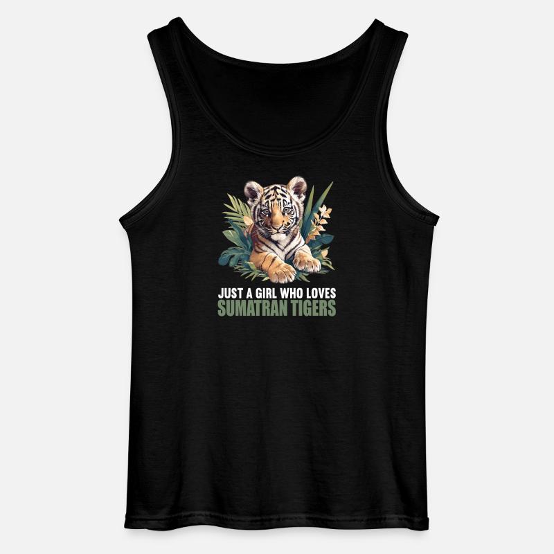 Sumatra-Tiger - Gildan Männer Tank Top - Schwarz