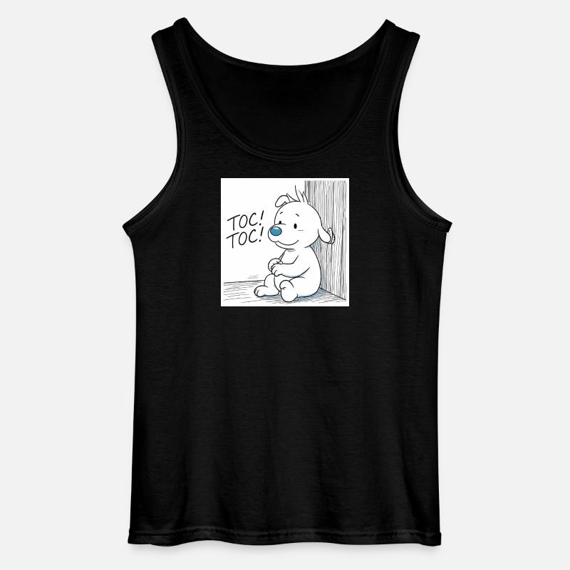 Idéfix Frappe Toc Toc Toc - Gildan Männer Tank Top - Schwarz