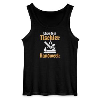 Carpenter Crafts Guild Sign Guild - Gildan Men’s Tank Top - black - Front - AI Model Male 185 dark (185cm)