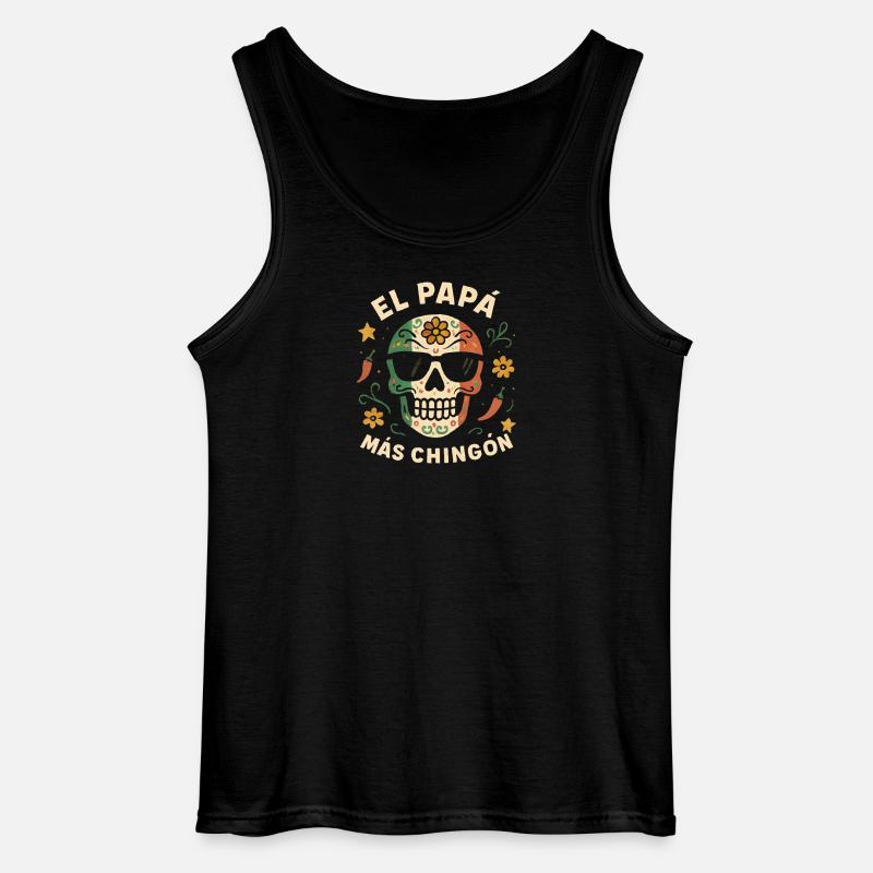 El Papa Mas Chingon - Gildan Männer Tank Top - Schwarz