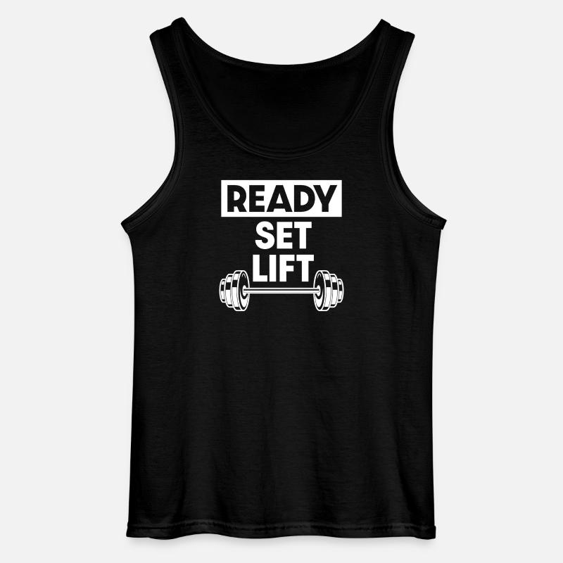 Ready Set Lift - Gildan Männer Tank Top - Schwarz