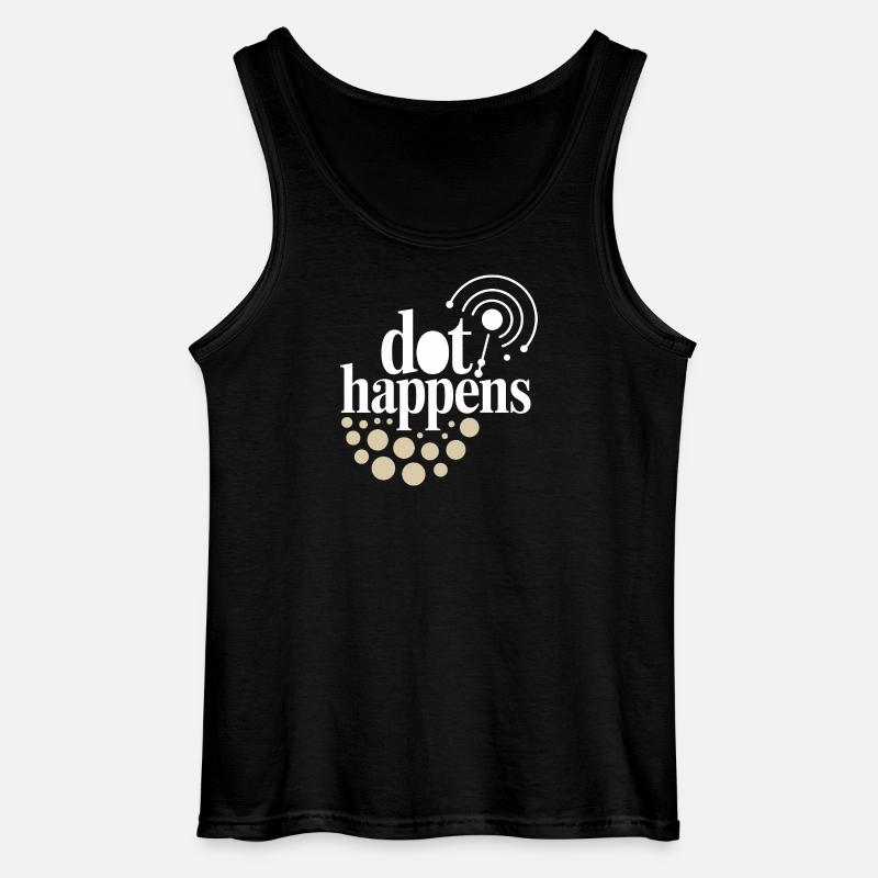 Dot Happens Morse Code Fun - Débardeur Gildan Homme - noir