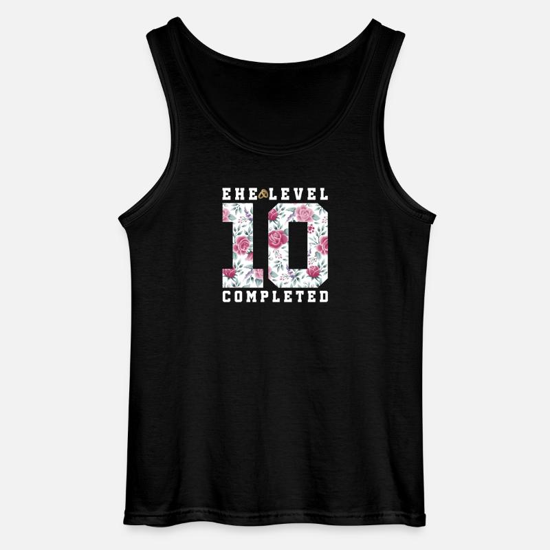 10 års bryllupsdag - Gildan tanktop til mænd - sort