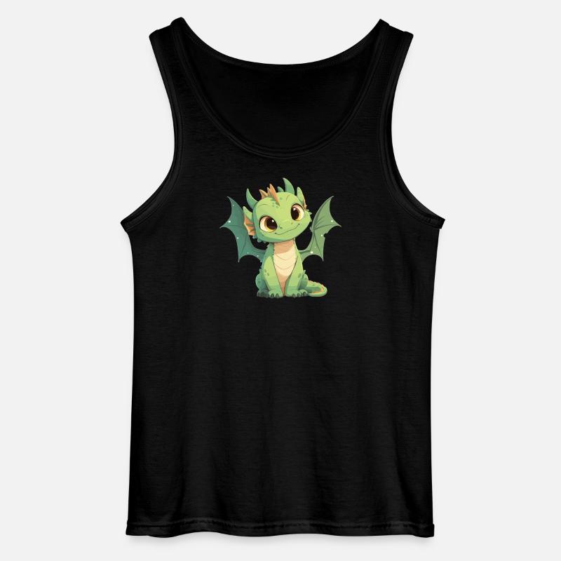 Drachen Drache - Gildan Männer Tank Top - Schwarz