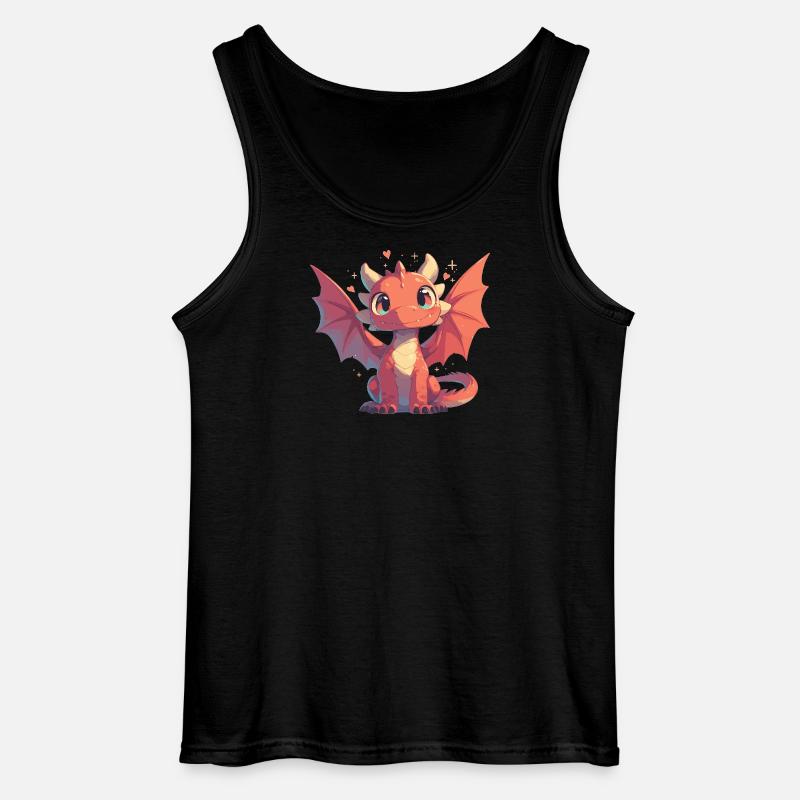 Drachen Drache - Gildan Männer Tank Top - Schwarz