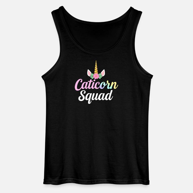 Caticorn Squad - Gildan Männer Tank Top - Schwarz