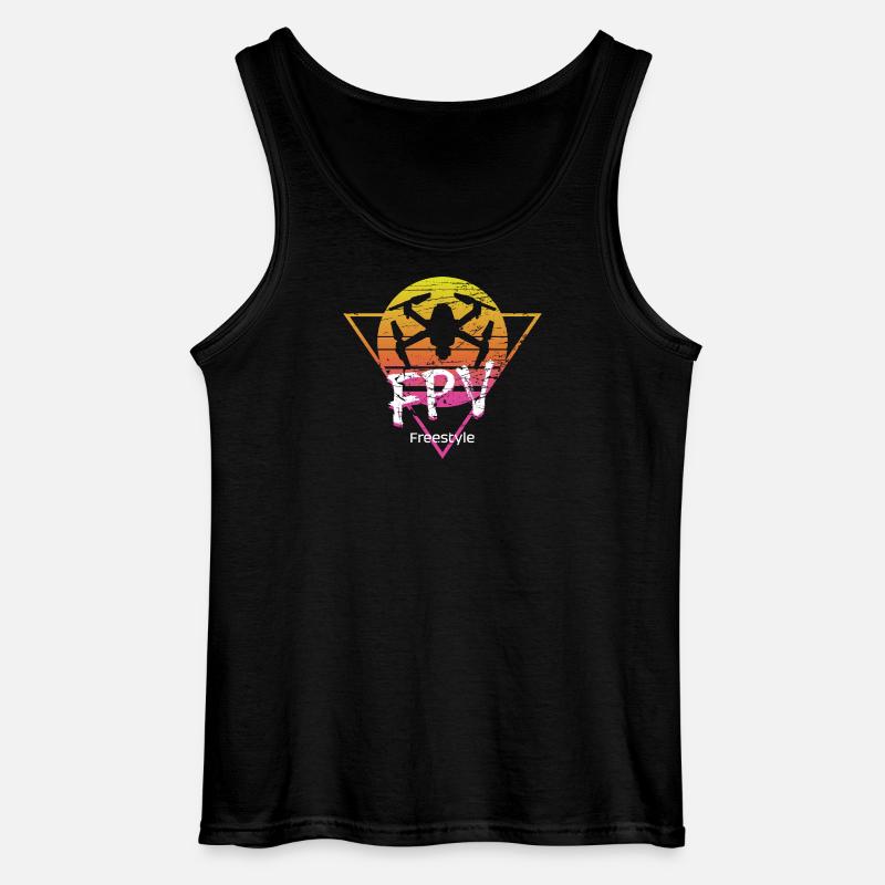 FPV Freestyle Drohne - Gildan Männer Tank Top - Schwarz