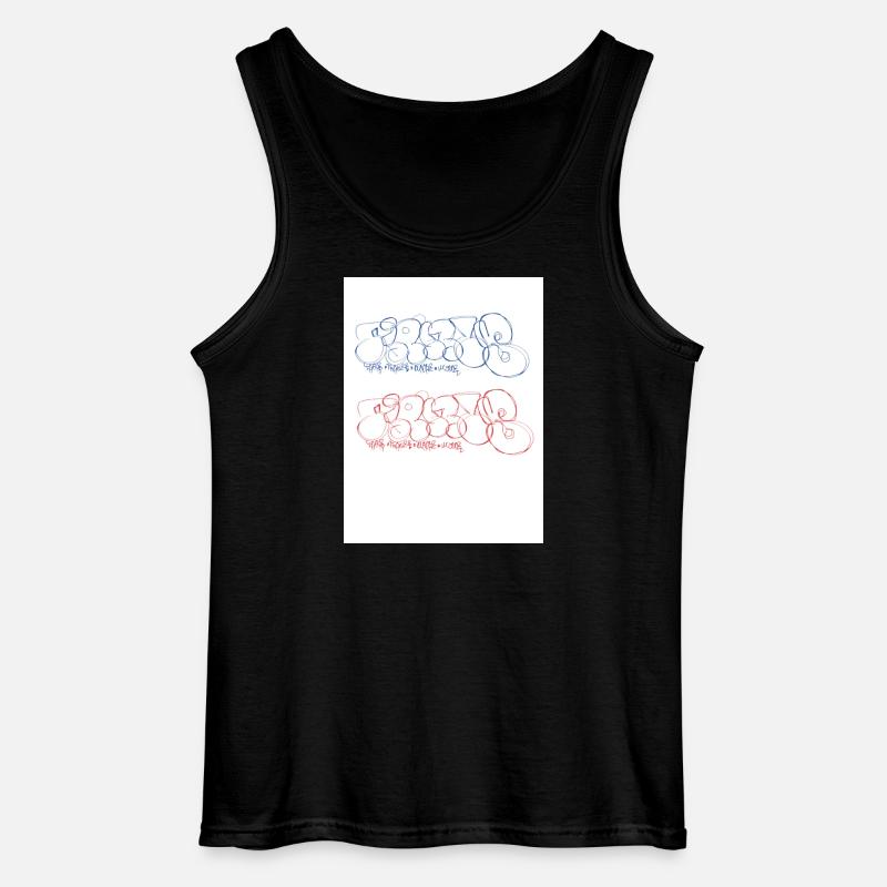 Paris Bubble Paris Throw-up Paris Graffiti - Gildan Männer Tank Top - Schwarz
