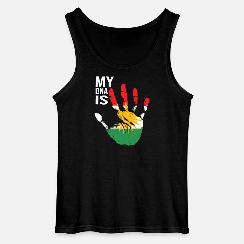 Kurdistan Kurden Handdesign mit Flagge - Gildan Männer Tank Top - Schwarz