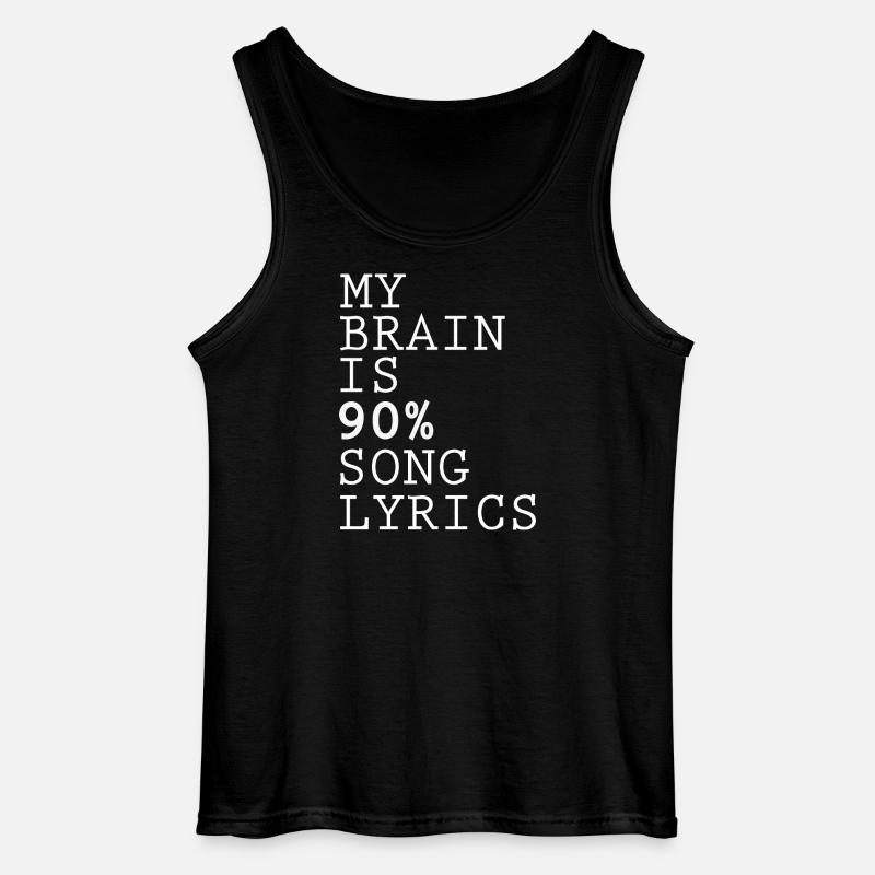 Inspirierendes Zitat Abstraktes Design - Gildan Männer Tank Top - Schwarz