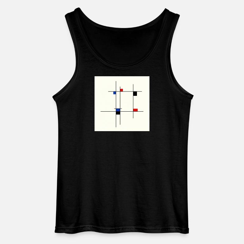 Abstrakte Designlinie und Farben - Gildan Männer Tank Top - Schwarz