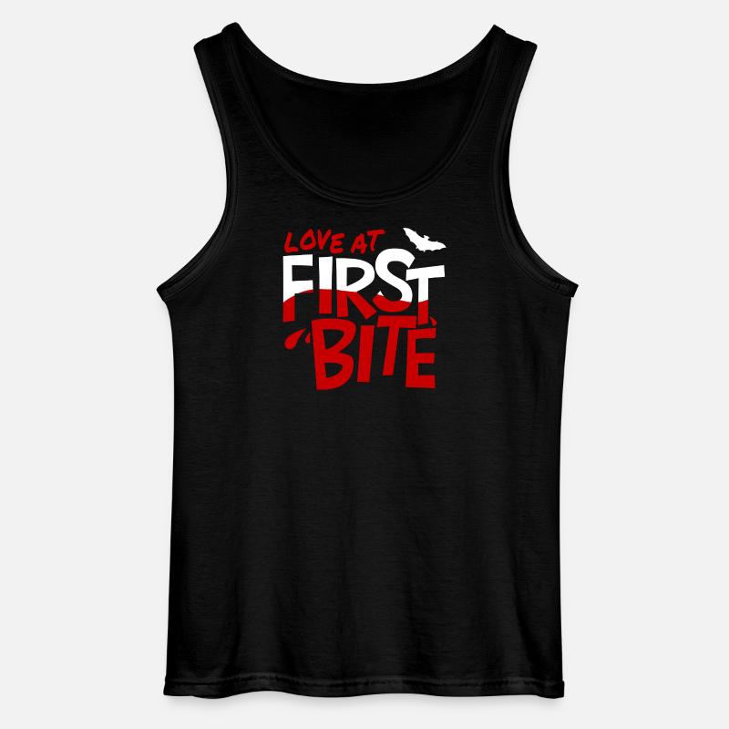 Liebe auf den ersten Biss - Gildan Männer Tank Top - Schwarz