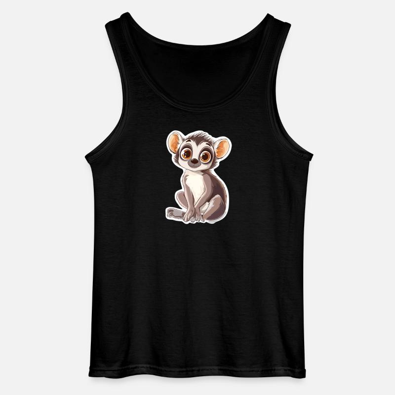Lemur - Gildan Männer Tank Top - Schwarz