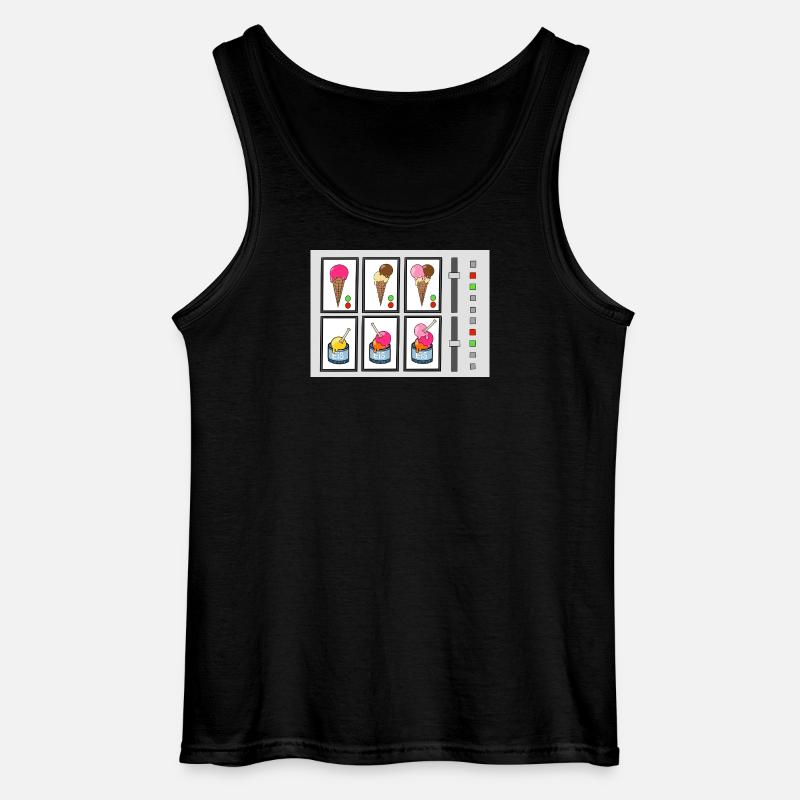 Eiscreme-Maschine - Gildan Männer Tank Top - Schwarz