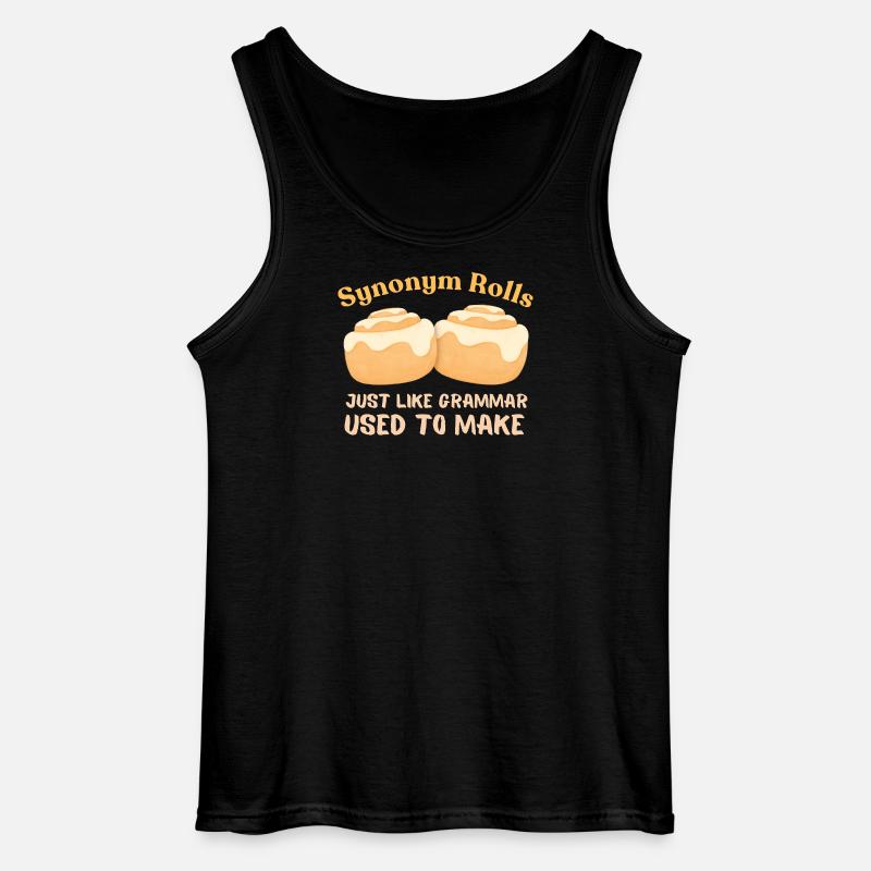 Synonym Rolls Grammatik Humor Design - Gildan Männer Tank Top - Schwarz