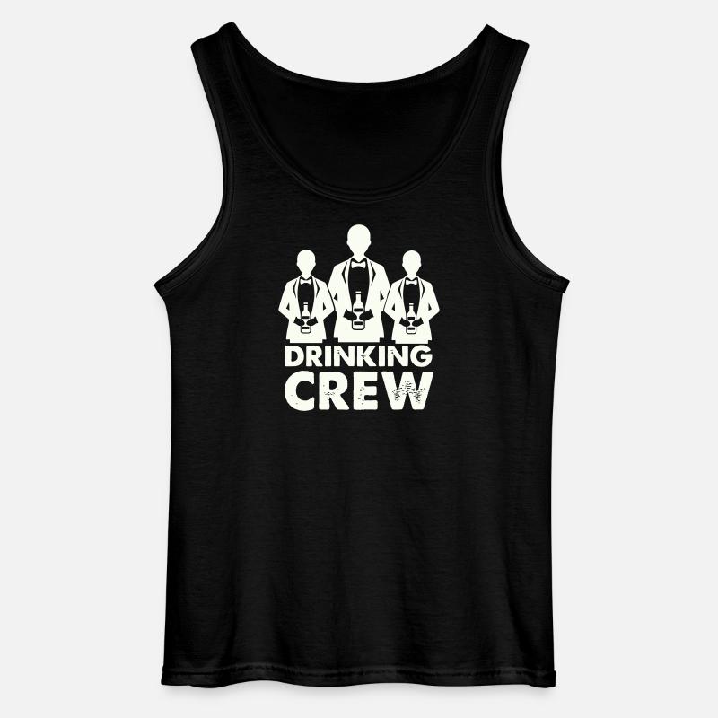 drinking_crew_01- - Gildan Männer Tank Top - Schwarz