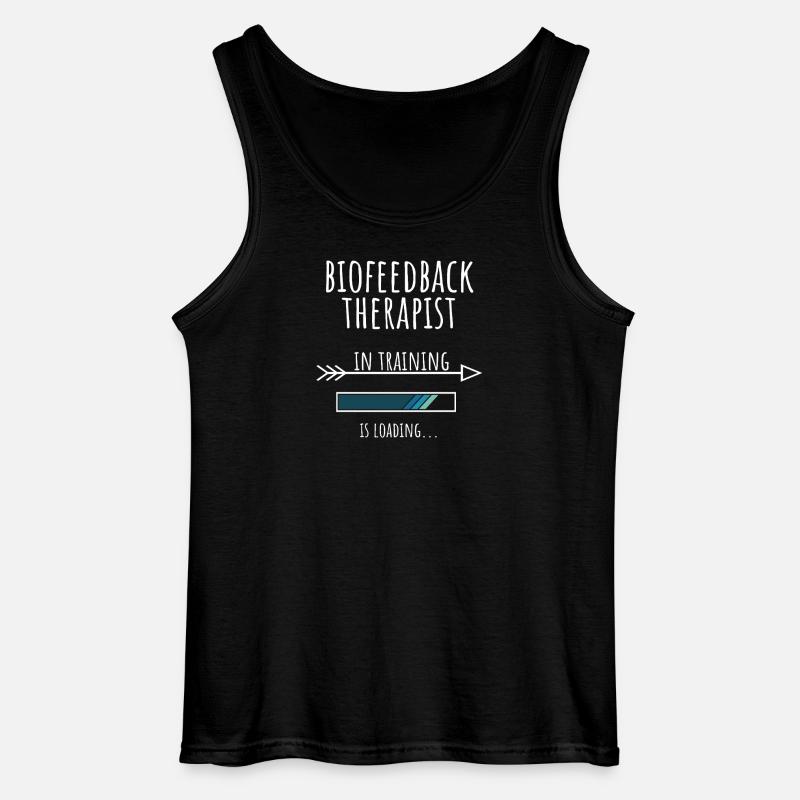 Gift Profession Training Biofeedback Therapist - Gildan Men’s Tank Top - black