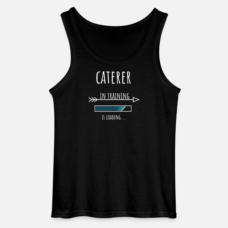 Caterer Gift Profession Training Caterer - Gildan Men’s Tank Top - black