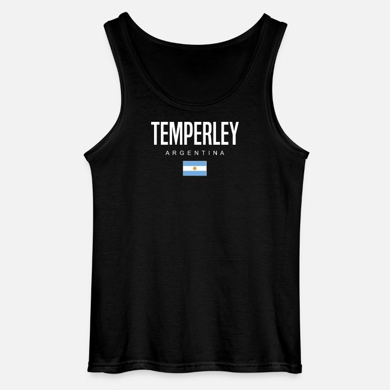 Temperley Argentinien Argentinier - Gildan Männer Tank Top - Schwarz