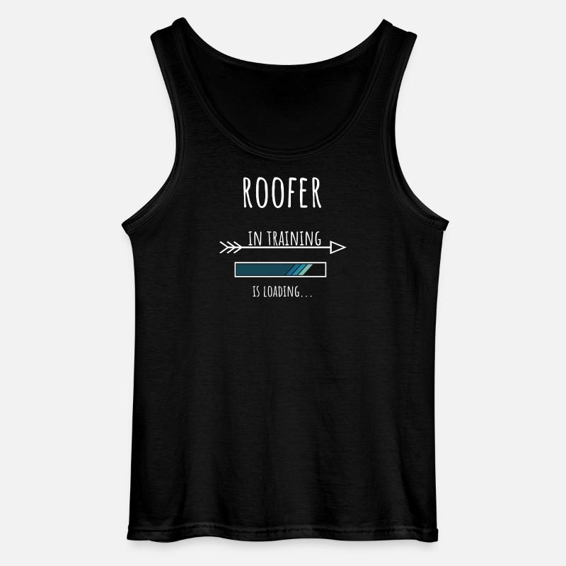 Roofer Gift Profession Training Roofer - Gildan Men’s Tank Top - black