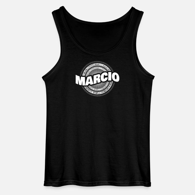 Geschenkidee Marcio - Gildan Männer Tank Top - Schwarz
