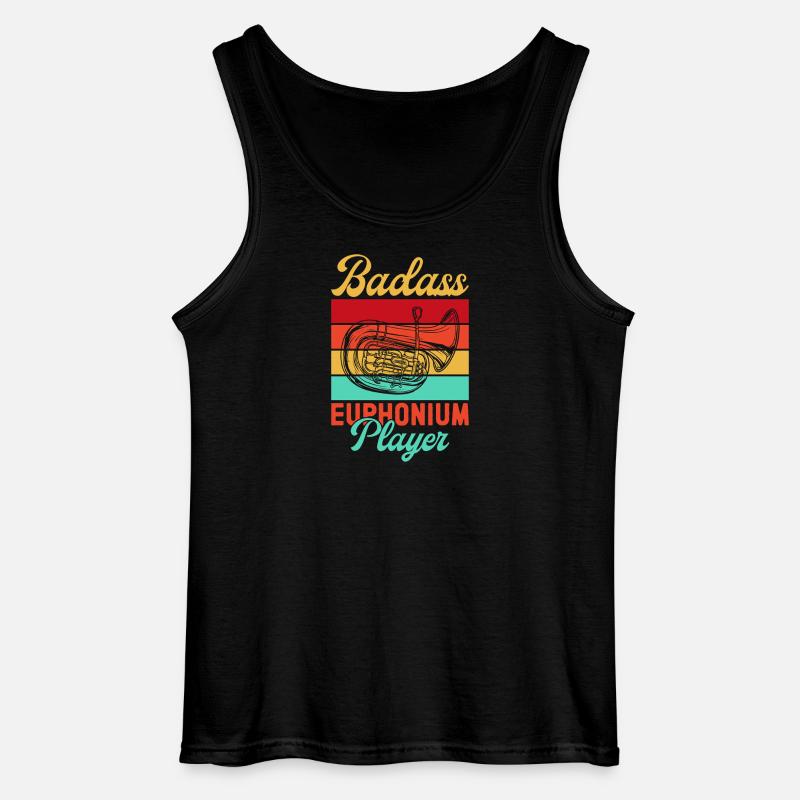 Euphonium Badass Player Baritone Marching Band - Gildan Männer Tank Top - Schwarz