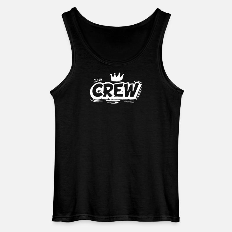 Crew Mitglied Graffiti - Gildan Männer Tank Top - Schwarz