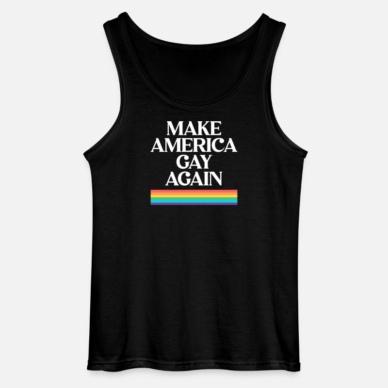 Make America Gay Again - Pride Design - Gildan Männer Tank Top - Schwarz