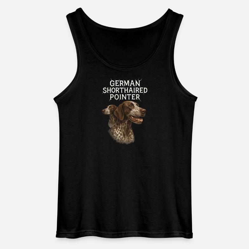 German Shorthaired Pointer - Gildan Männer Tank Top - Schwarz