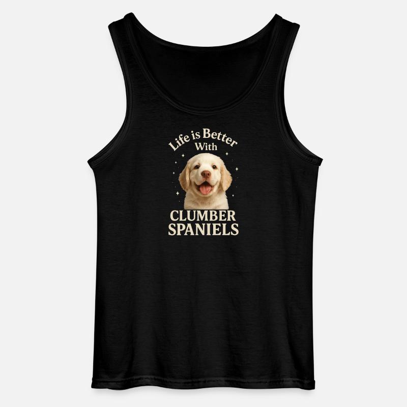 Clumber Spaniel - Gildan Männer Tank Top - Schwarz