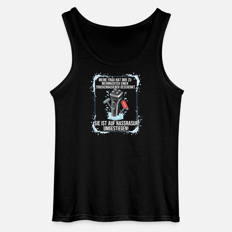 Trockenrasierer-Geschenk - Gildan Männer Tank Top - Schwarz