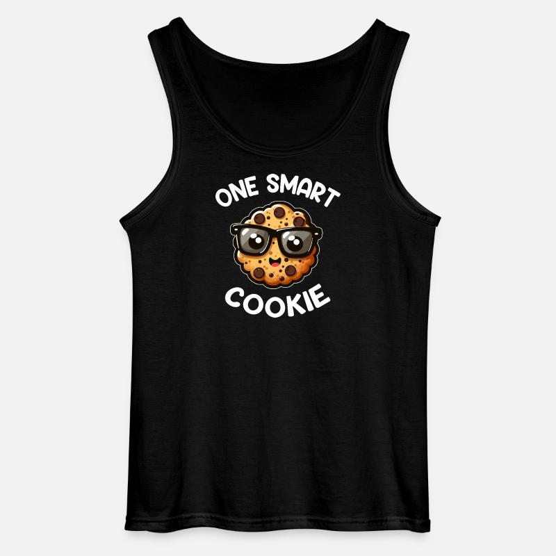 Cookie Malin Brille - Gildan Männer Tank Top - Schwarz