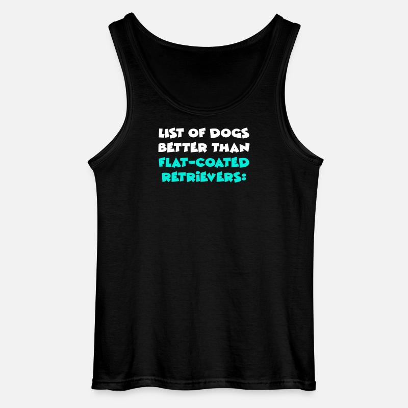 Flat-Coated Retriever - Gildan Männer Tank Top - Schwarz