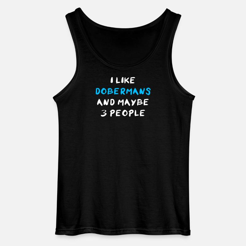 Doberman Dobermann - Gildan Männer Tank Top - Schwarz