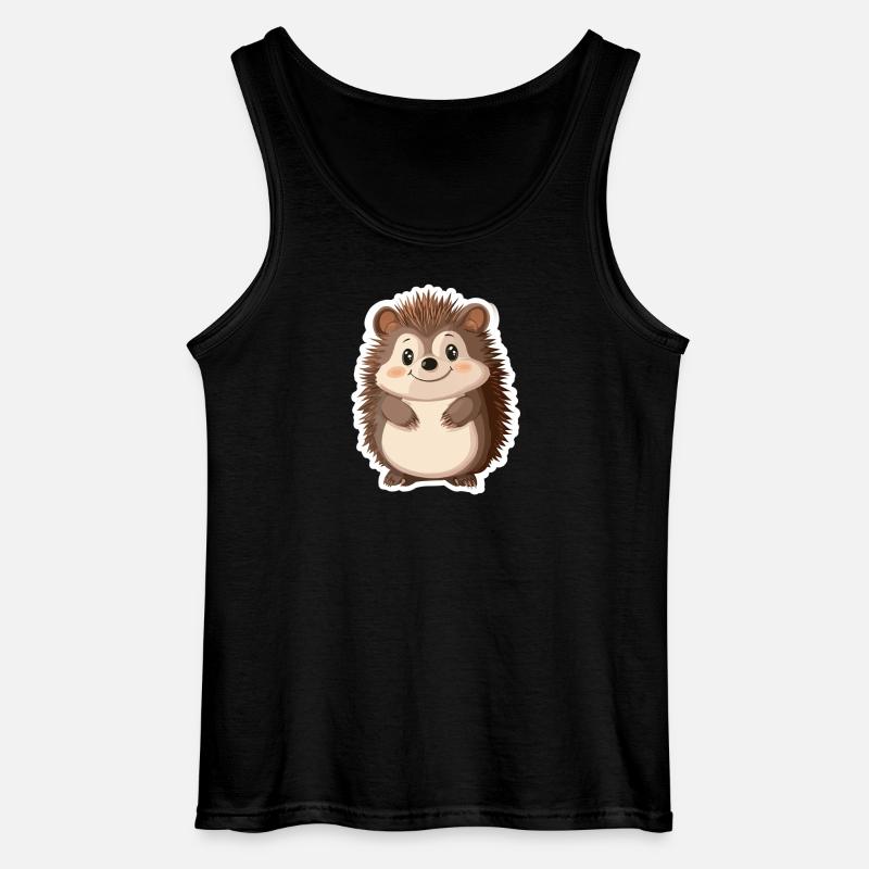 Igel - Gildan Männer Tank Top - Schwarz