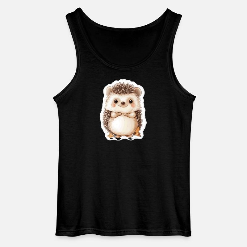 Igel - Gildan Männer Tank Top - Schwarz
