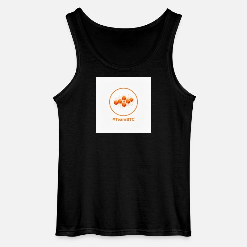 TeamBTC Blockchain Cubes - Gildan Männer Tank Top - Schwarz