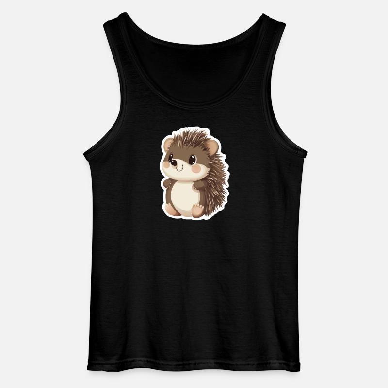 Igel - Gildan Männer Tank Top - Schwarz