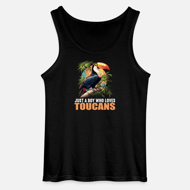 Tukane Tukan - Gildan Männer Tank Top - Schwarz