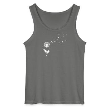Löwenzahn Samen Silhouette - Gildan Männer Tank Top - Anthrazit - Vorne - AI Model Male 185 dark (185cm)