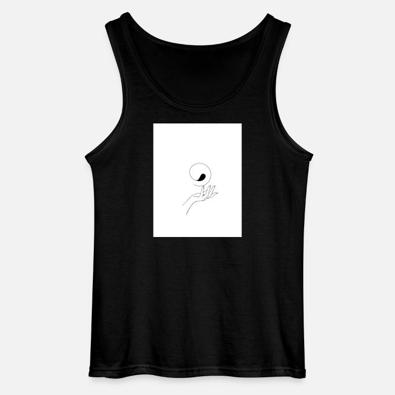 Yin yang Hand - Gildan Männer Tank Top - Schwarz