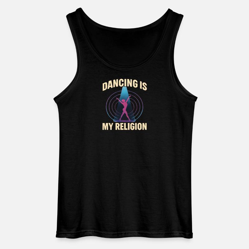 Dancing Is My Religion – Techno Rave - Gildan Männer Tank Top - Schwarz