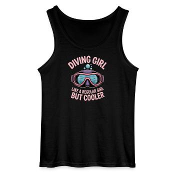 Plongée Dire Fille Drôle Plongée Cadeau - Débardeur Gildan Homme - noir - Devant - AI Model Male 185 dark (185cm)