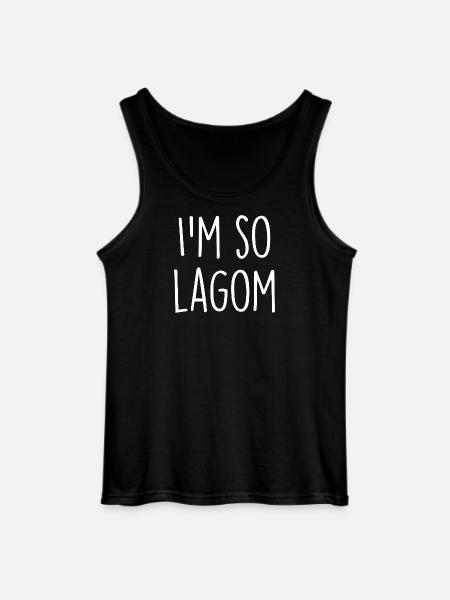 Lagom Sverige Sweden - Gildan Men’s Tank Top - black