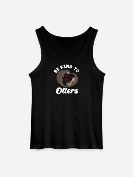 Seeotter Cartoon Herz Kind - Gildan Männer Tank Top - Schwarz
