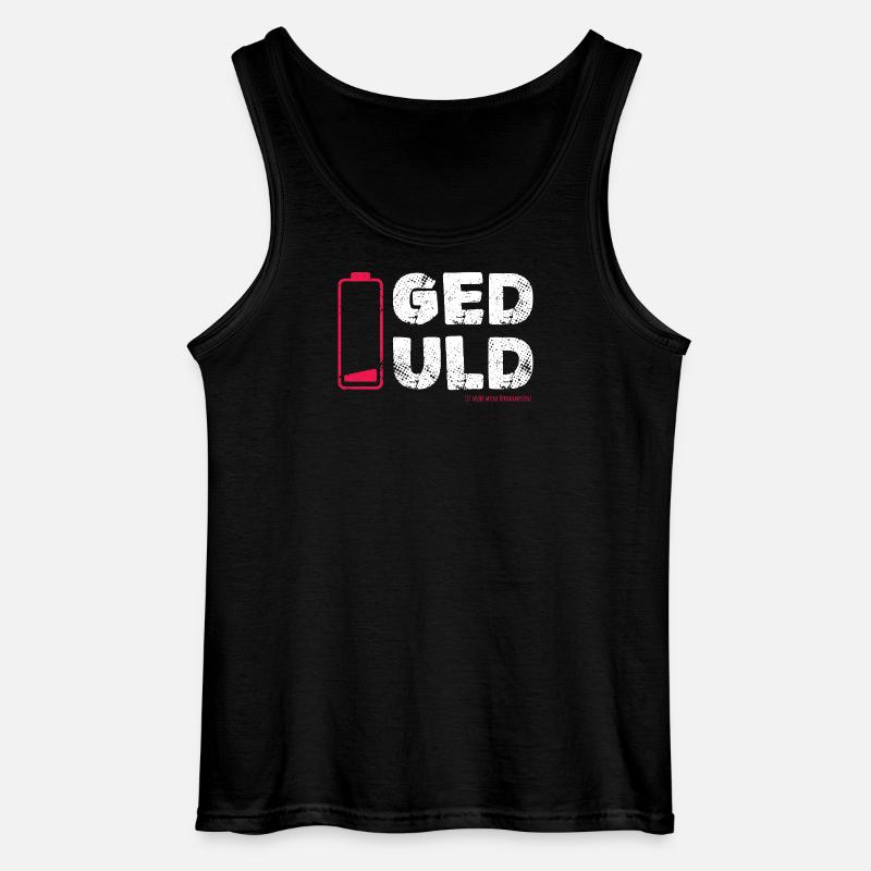 Geduld – nicht meine Kernkompetenz Statement - Gildan Männer Tank Top - Schwarz