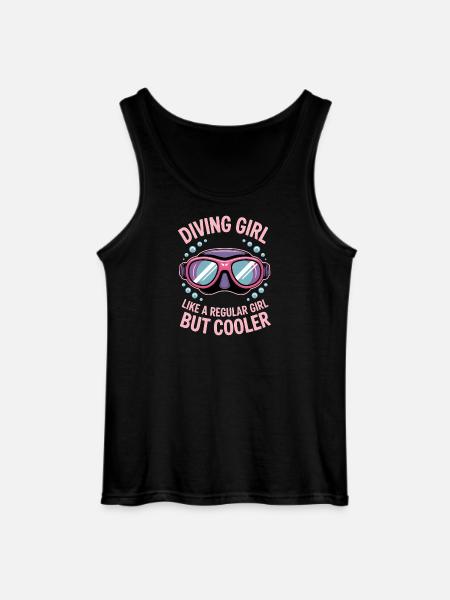Plongée Dire Fille Drôle Plongée Cadeau - Débardeur Gildan Homme - noir